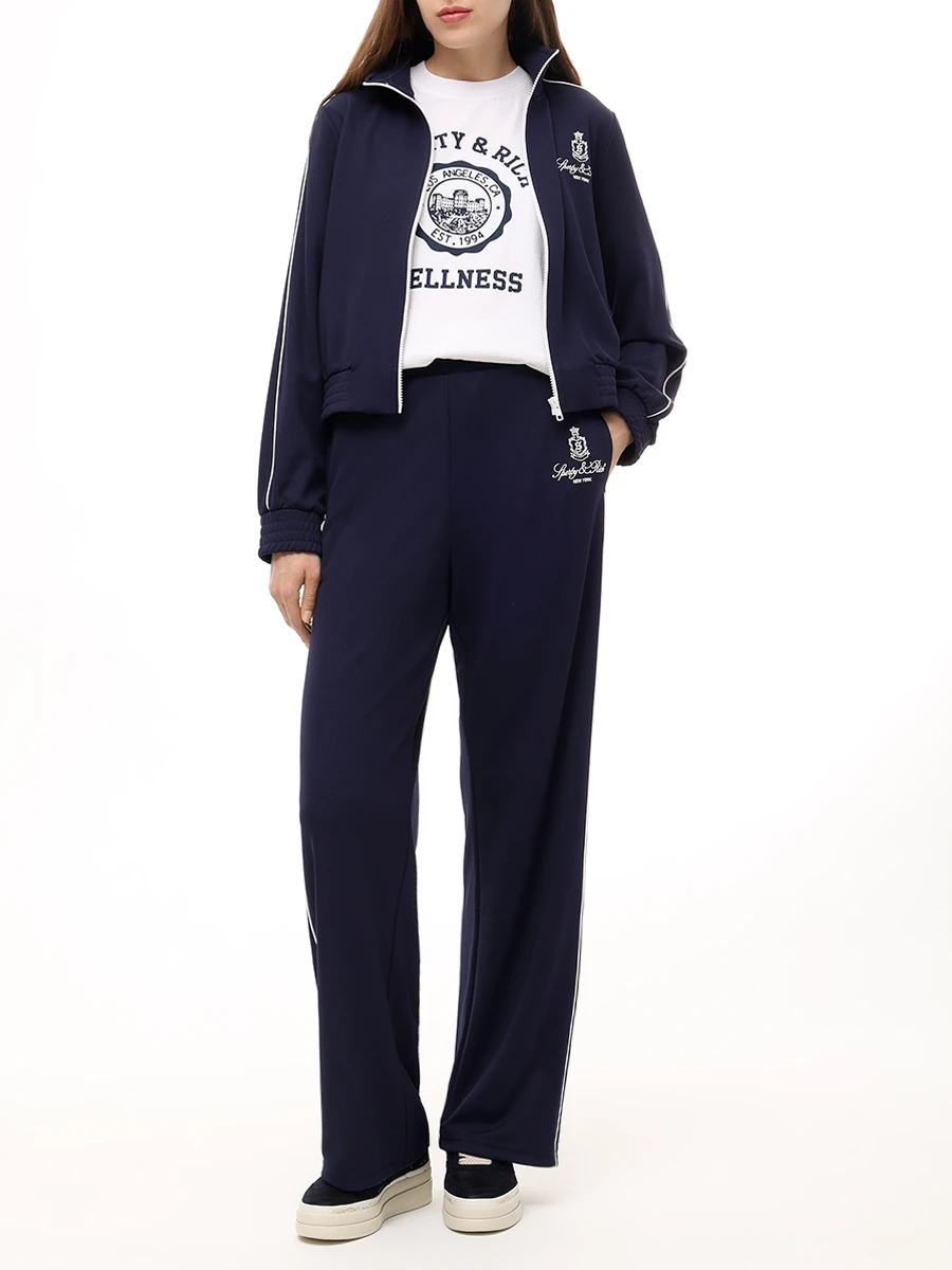 Футболка хлопковая SPORTY & RICH TO043508033WH01/48 Белый  Фото 2