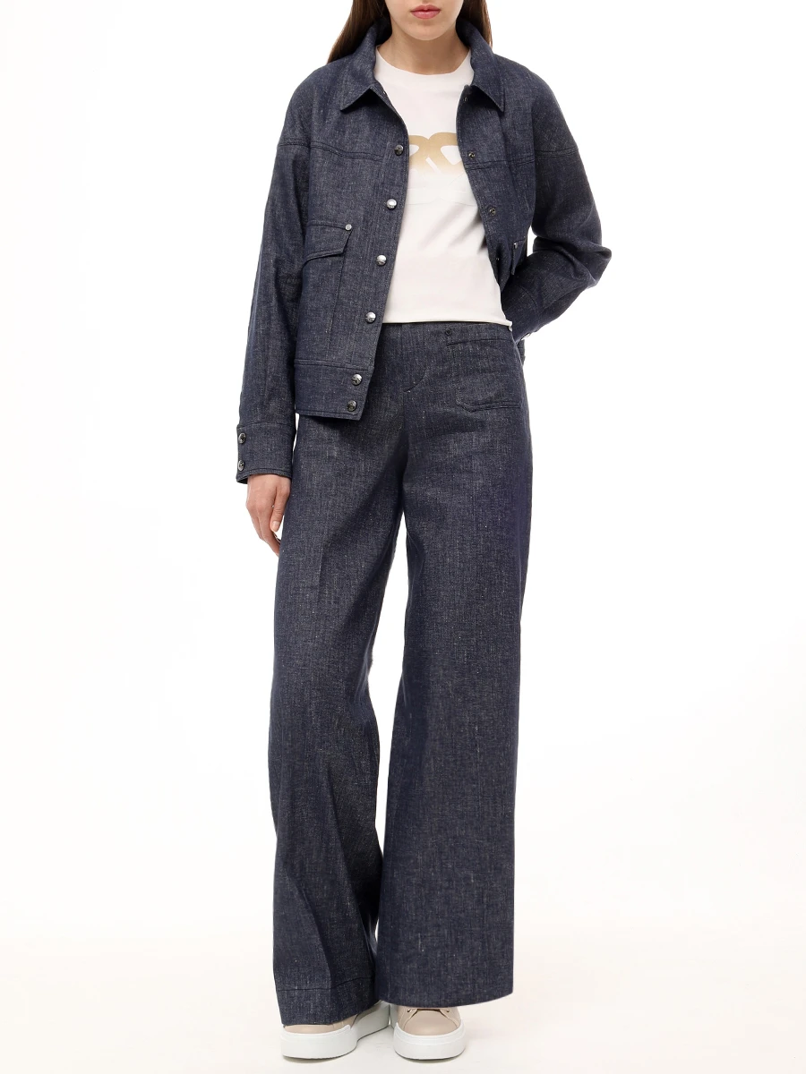 Костюм из хлопка и льна BOGNER 36669445/464 TRUDY/16409445/464 TALLY Деним  Фото 2
