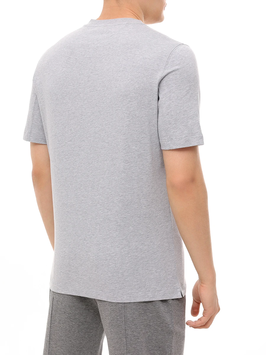 Футболка хлопковая BRUNELLO CUCINELLI M0B138440 C9300 Серый  Фото 3