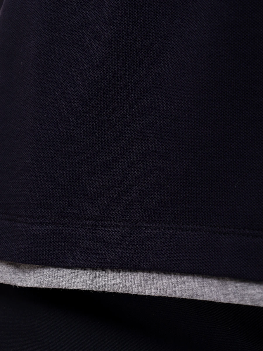 Поло хлопковое BRUNELLO CUCINELLI ME8543966 CD325 Синий  Фото 6