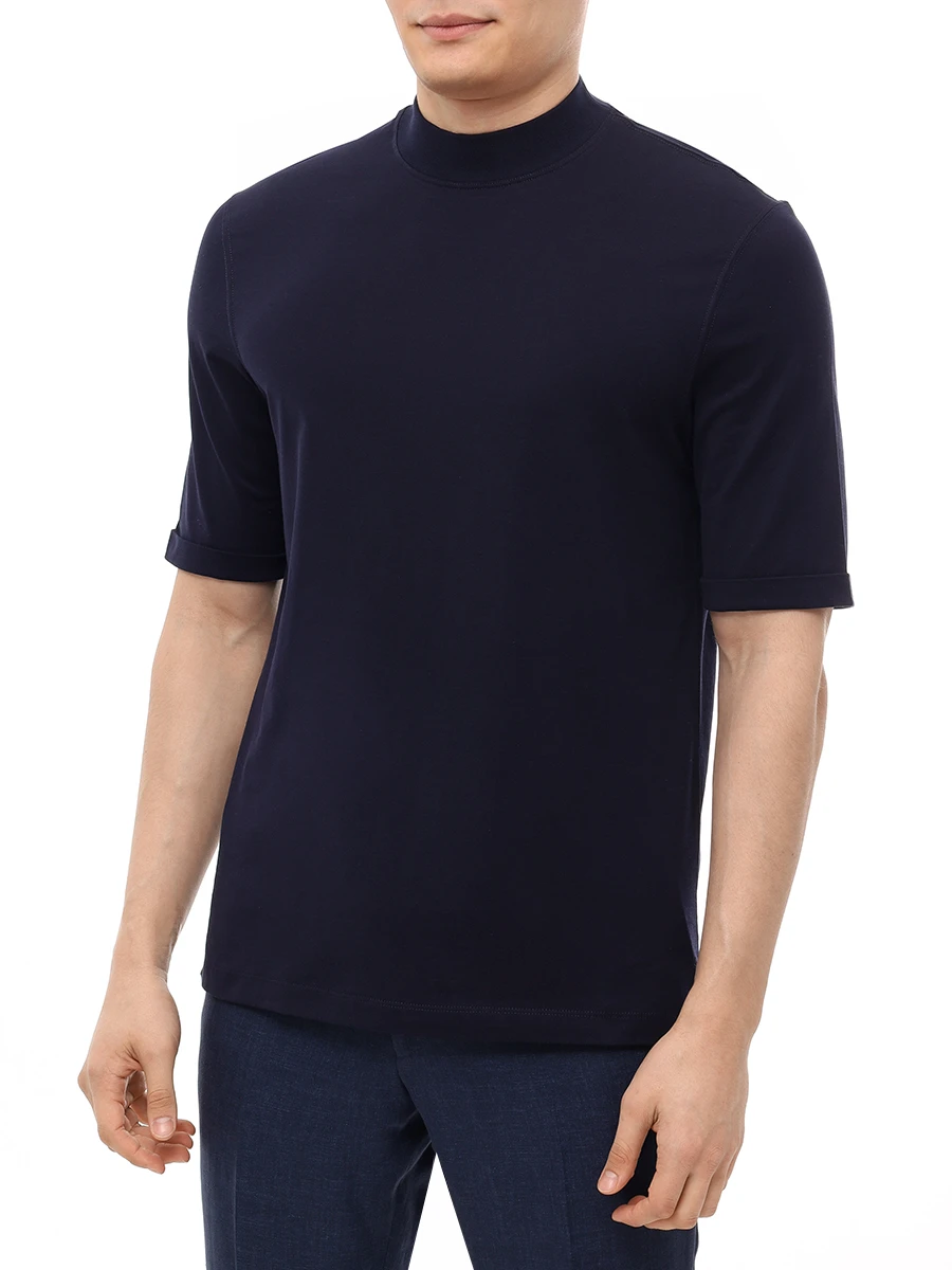 Футболка хлопковая BRUNELLO CUCINELLI M0B131396 C6134 Синий  Фото 4