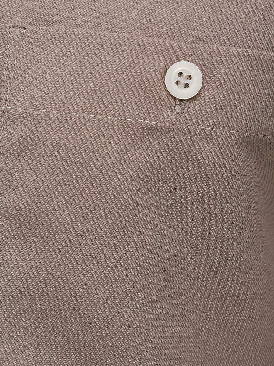 Рубашка Easy Fit хлопковая BRUNELLO CUCINELLI MW6040658 C4427 Бежевый  Фото 6