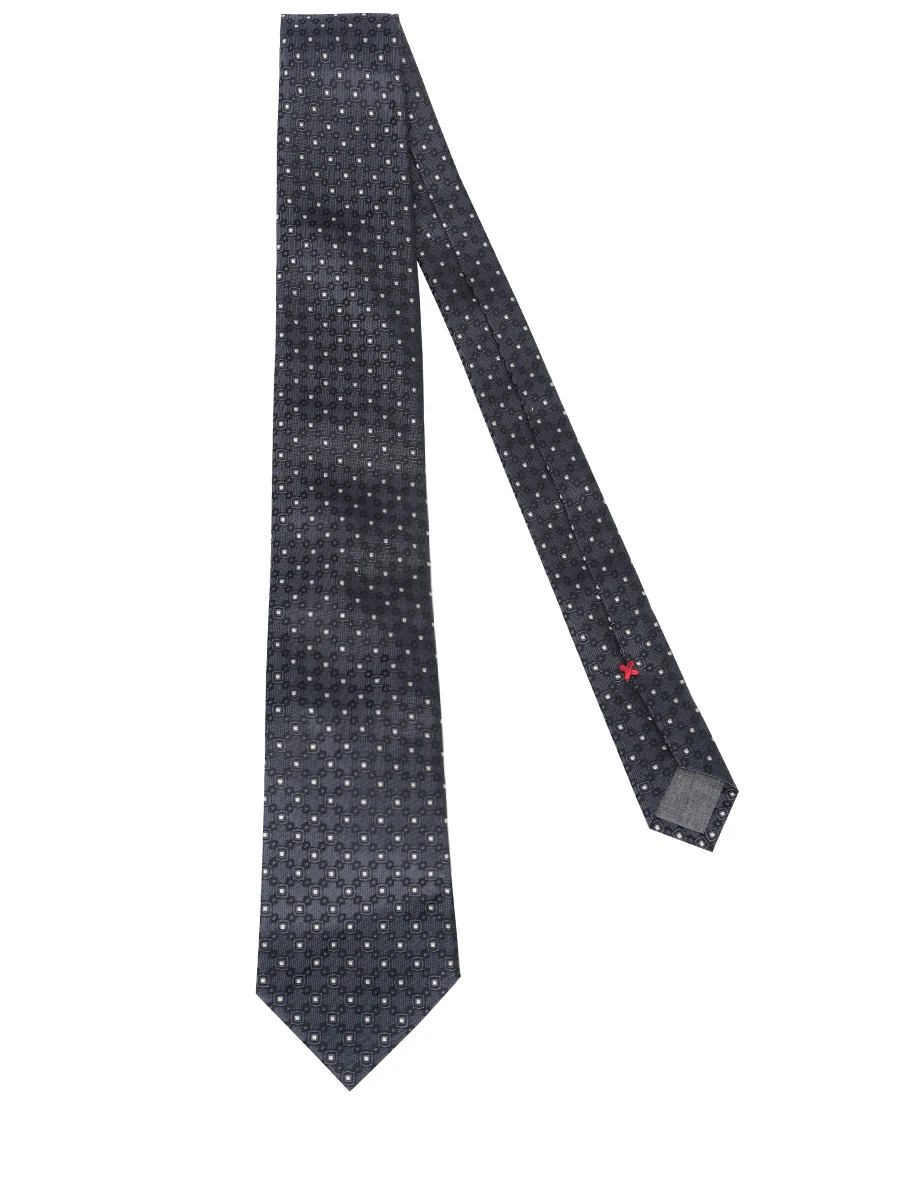 Галстук шелковый BRUNELLO CUCINELLI MR8990018 C079 Темно- Синий  Фото 2