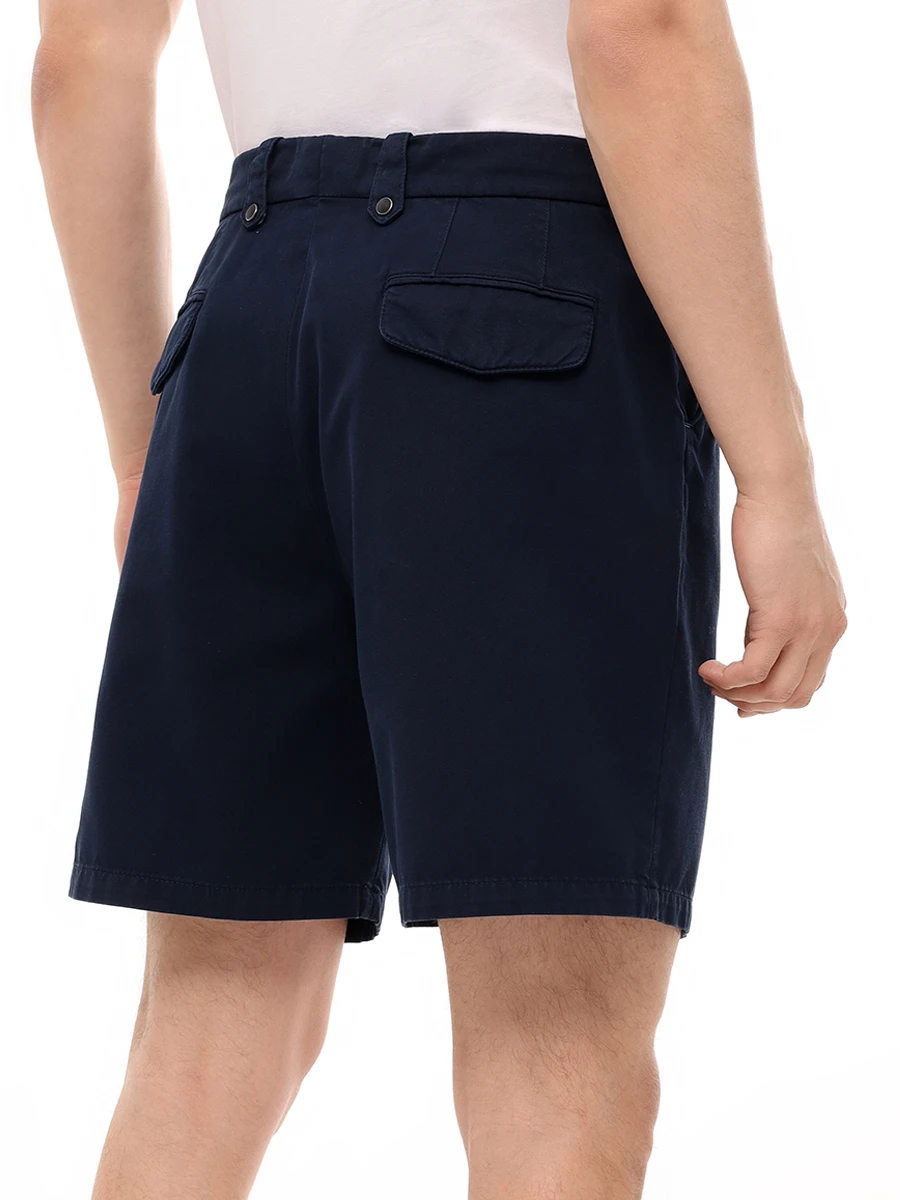 Шорты хлопковые BRUNELLO CUCINELLI M252DU0055 C2517 Синий  Фото 3