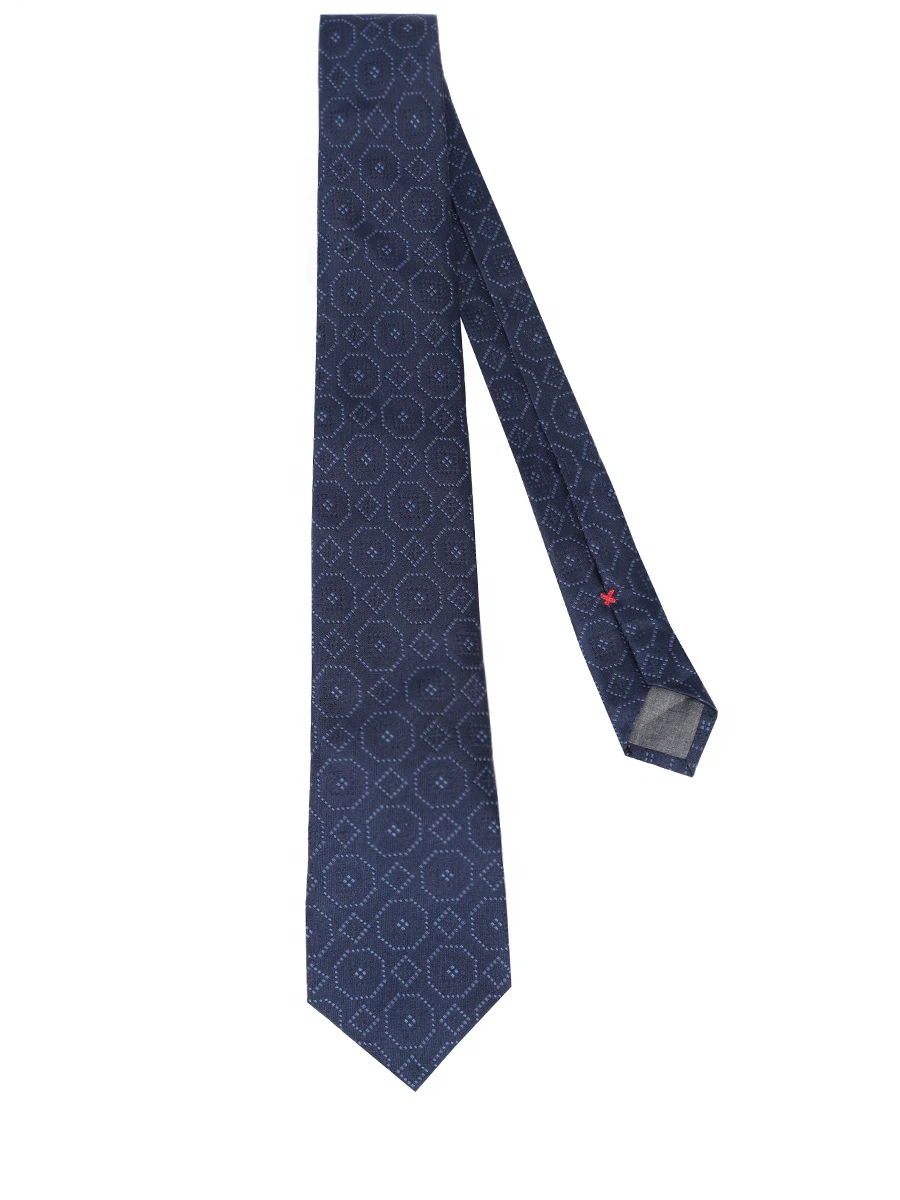 Галстук шелковый BRUNELLO CUCINELLI MX8610018 C9670 Синий  Фото 2