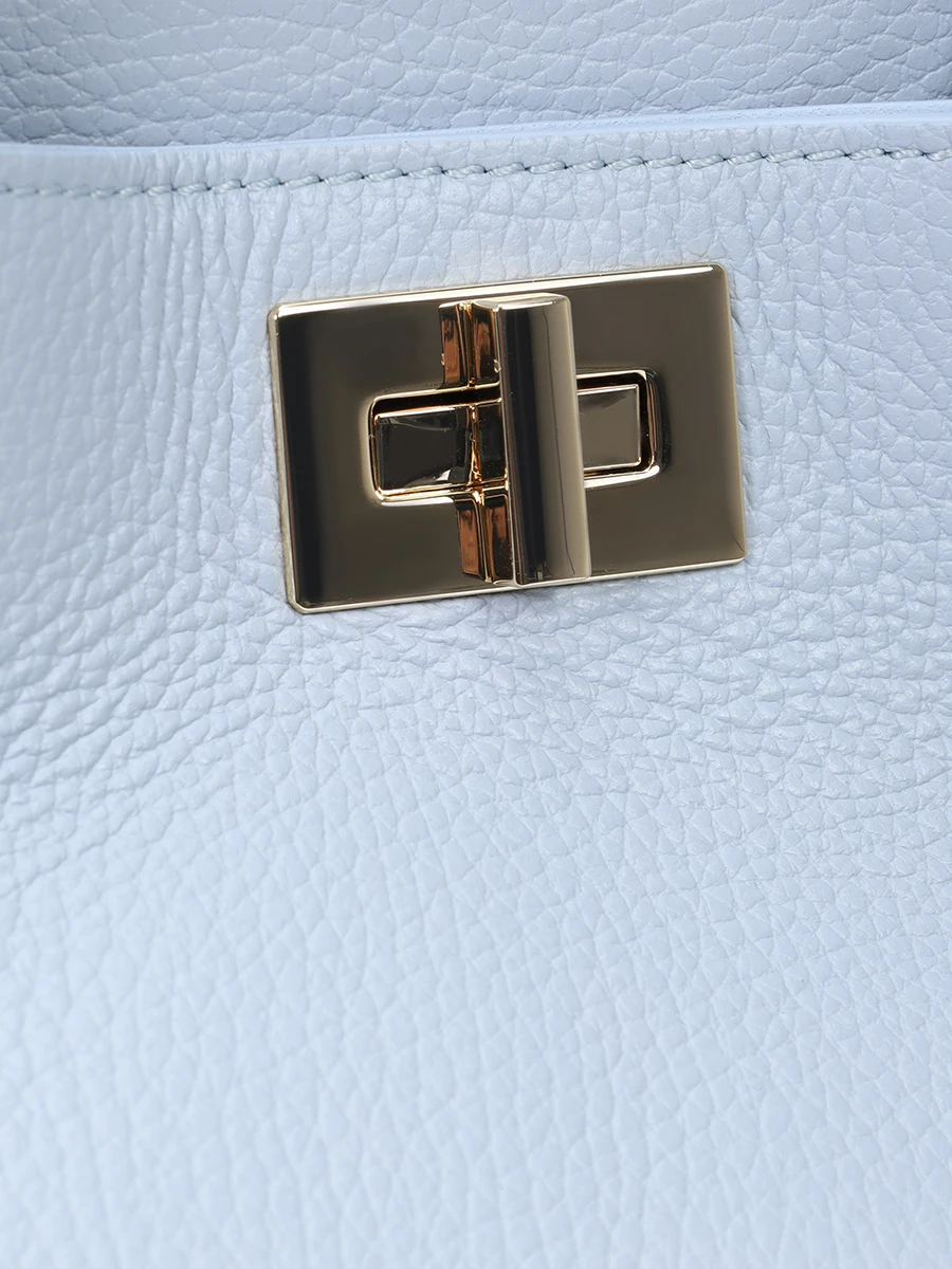 Сумка кожаная LORENA ANTONIAZZI P25220BO01A/9820 500 Голубой  Фото 5