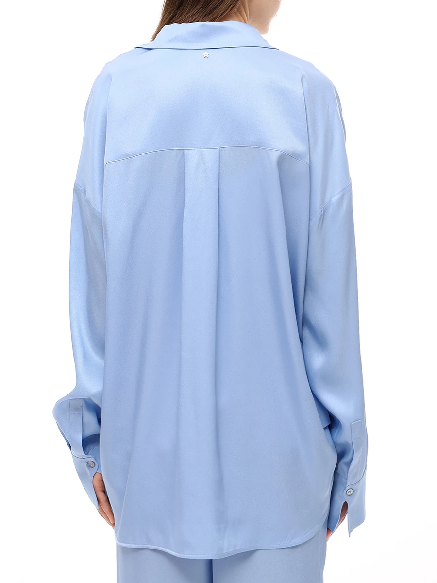 Рубашка однотонная LORENA ANTONIAZZI CA01/3612 506 Голубой  Фото 3