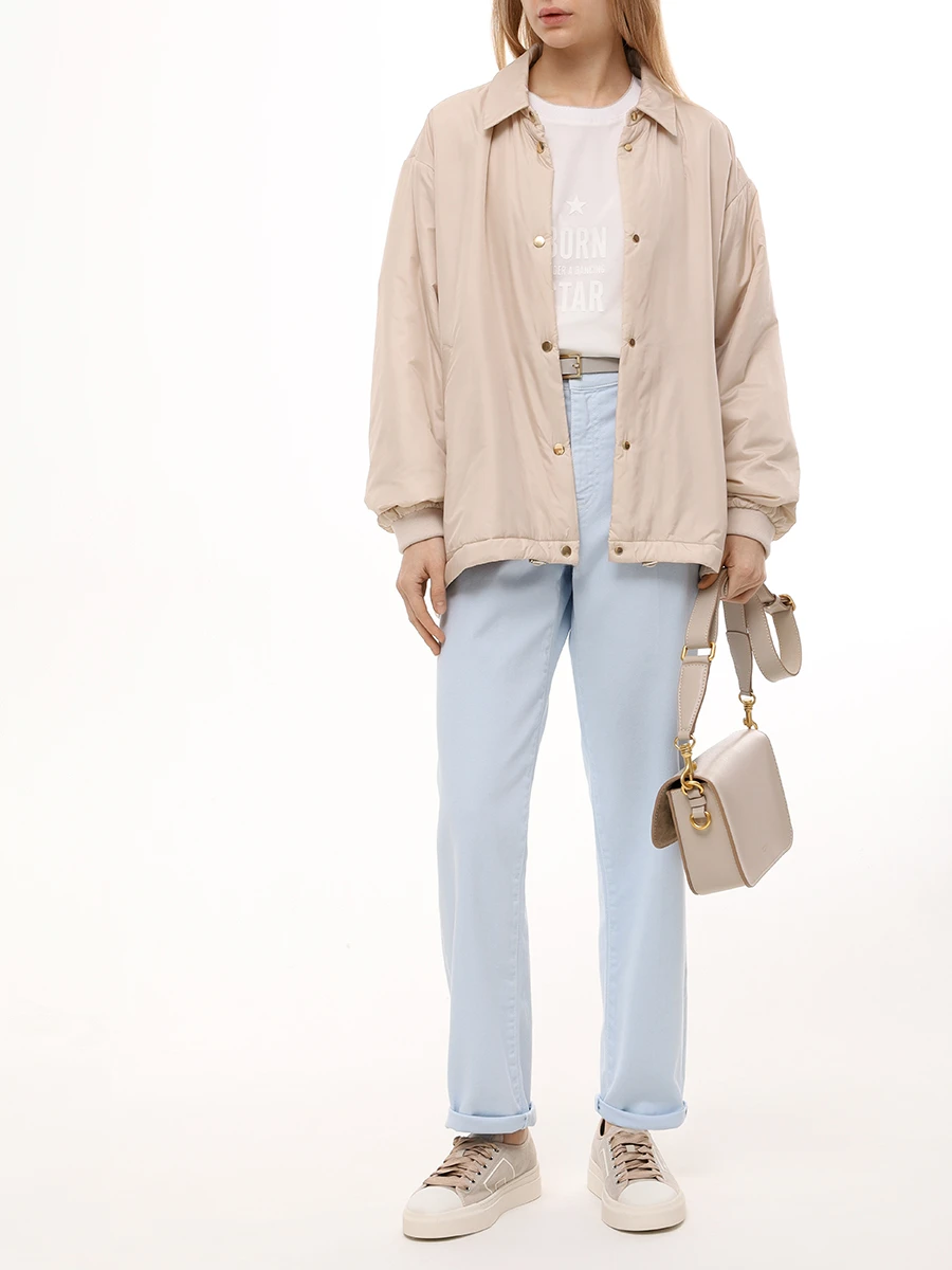 Футболка хлопковая LORENA ANTONIAZZI P2576TS14A/9783 101 Белый  Фото 2