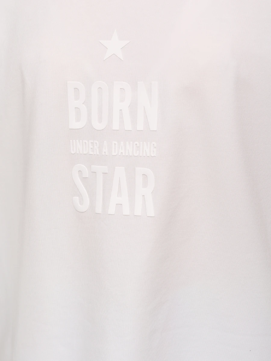 Футболка хлопковая LORENA ANTONIAZZI P2576TS14A/9783 101 Белый  Фото 5