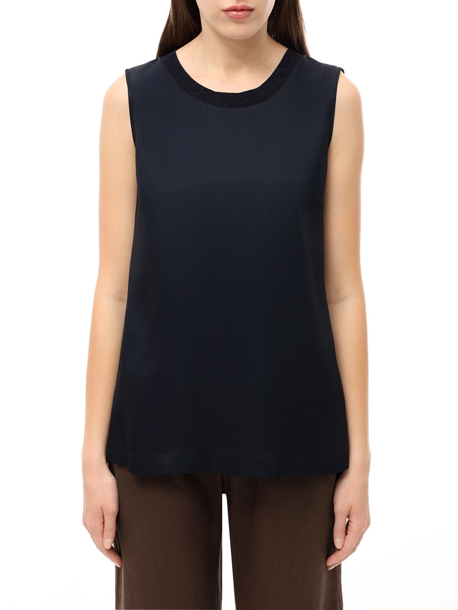 Топ однотонный LORENA ANTONIAZZI TS01/3612 590 Синий  Фото 4