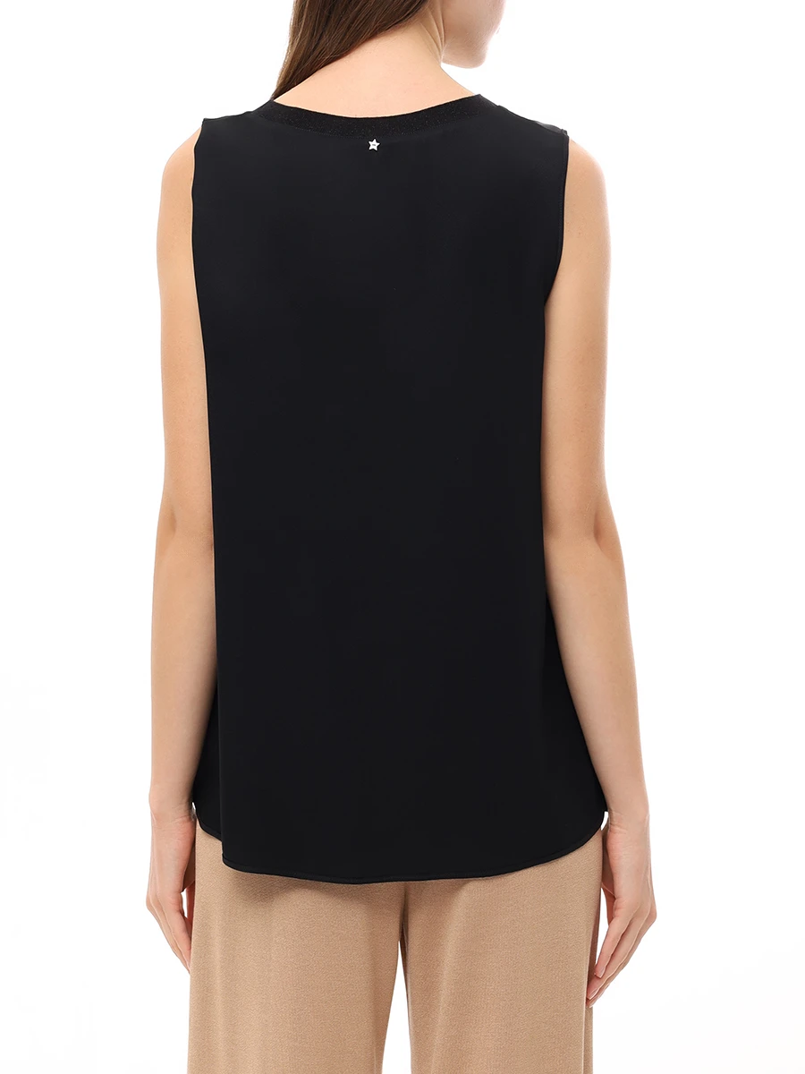 Топ однотонный LORENA ANTONIAZZI TS01/3612 999 Черный  Фото 3