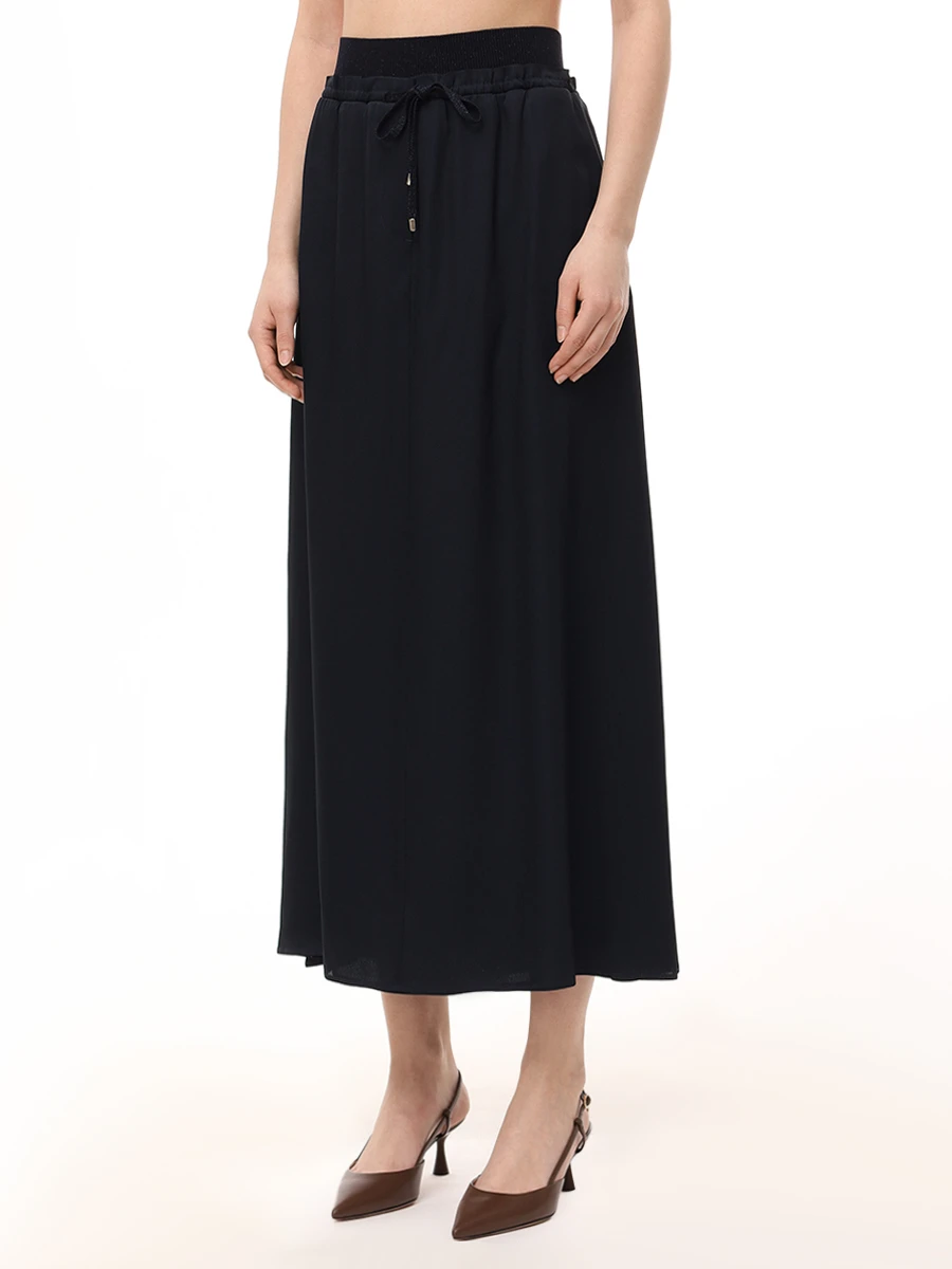 Юбка однотонная LORENA ANTONIAZZI P2562GO16C/3612 590 Синий  Фото 4