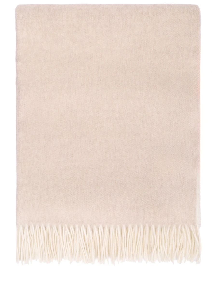 

Плед кашемировый, Бежевый, Biella Frange 181 р-р 140*195