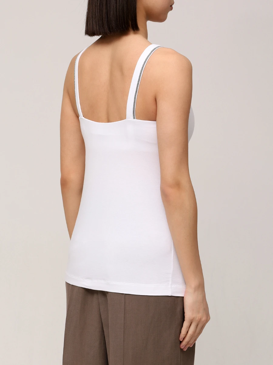 

Топ хлопковый, Белый, M0T18BA702 C159