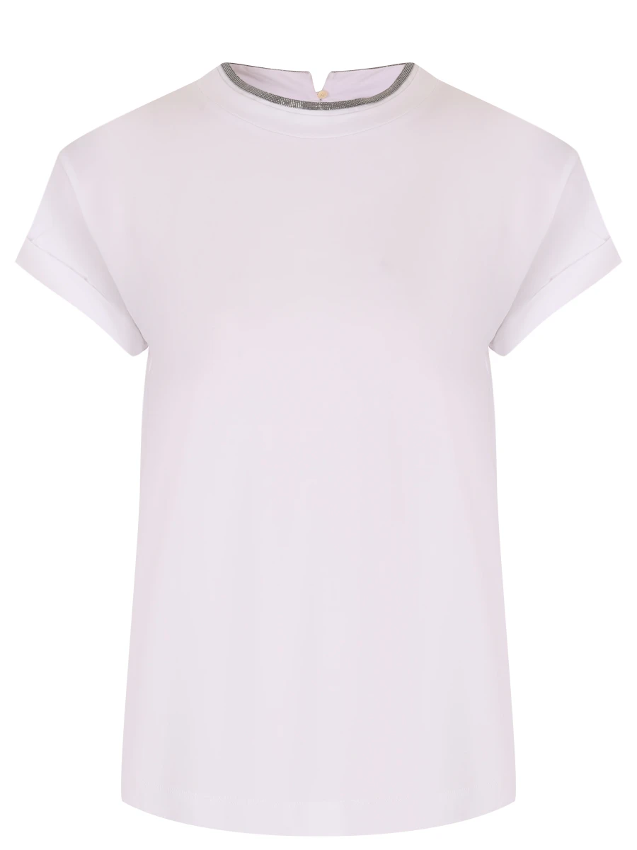 Футболка хлопковая BRUNELLO CUCINELLI M0T18BD200 C159 Белый 