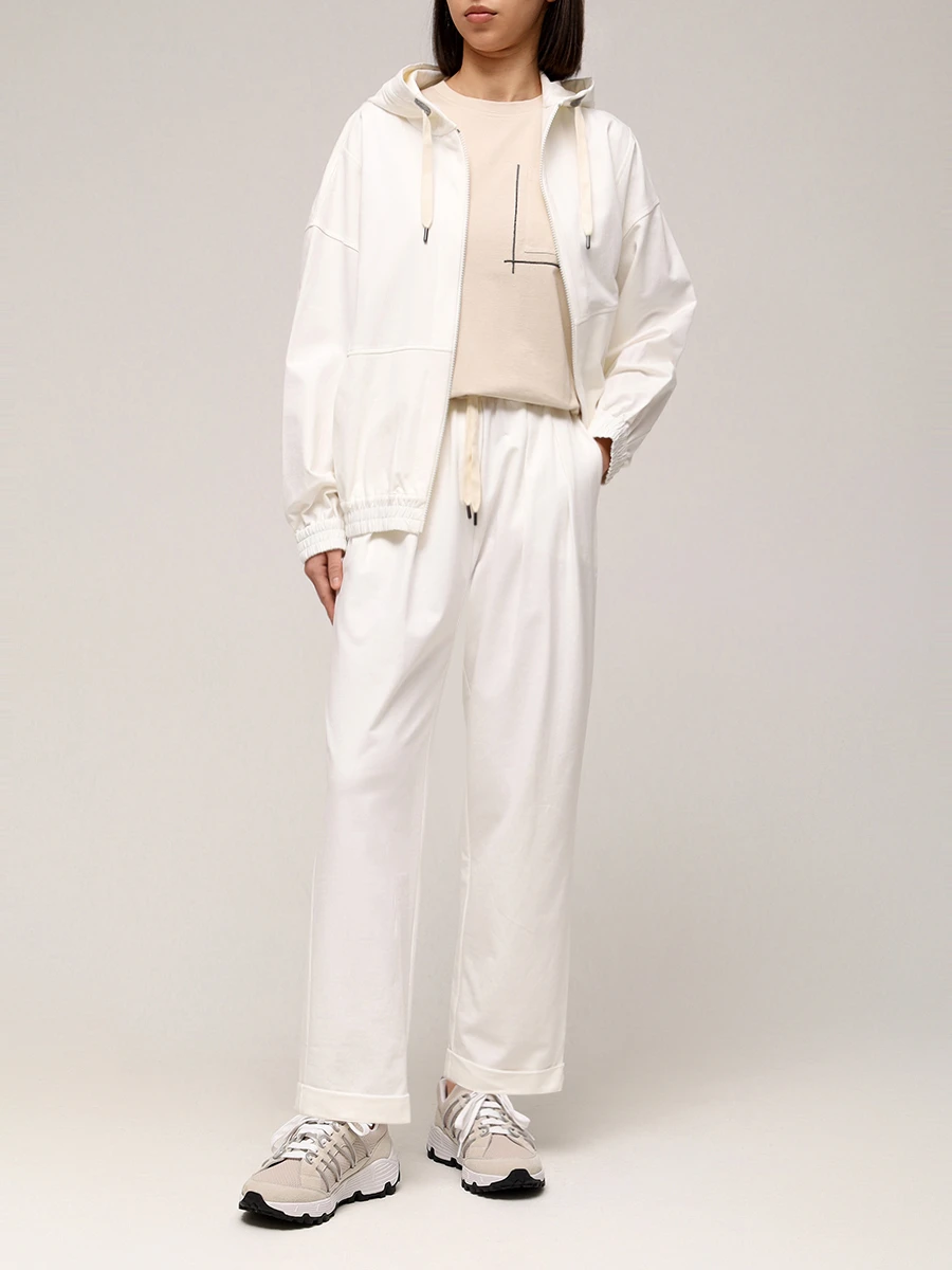 Футболка хлопковая BRUNELLO CUCINELLI M0T81HA800 C2869 Бежевый  Фото 2