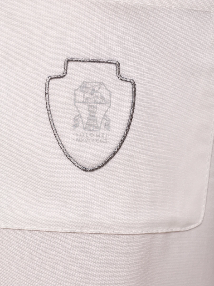 Поло шерстяное BRUNELLO CUCINELLI MM6961301F CTL60 Белый  Фото 6