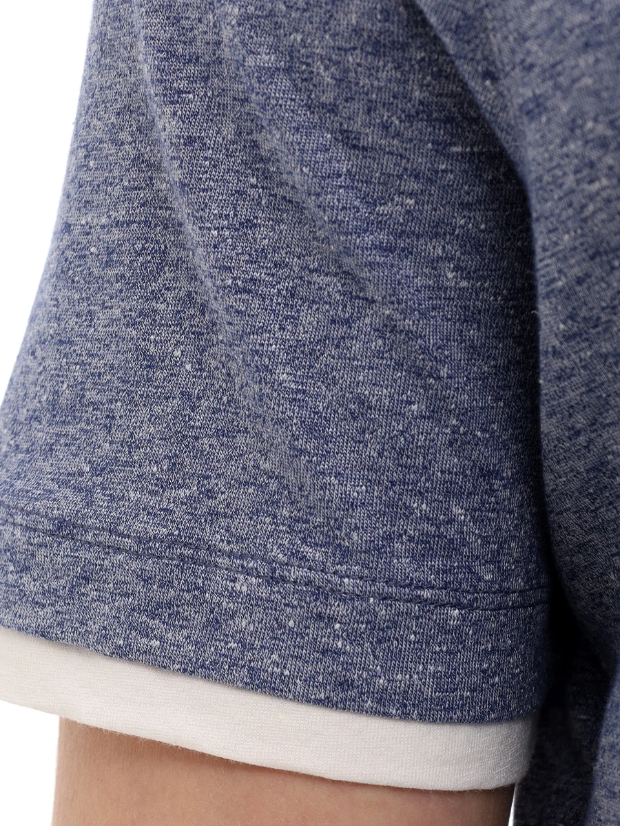 Поло из хлопка и льна BRUNELLO CUCINELLI MW8353966 CHP41 Голубой  Фото 6