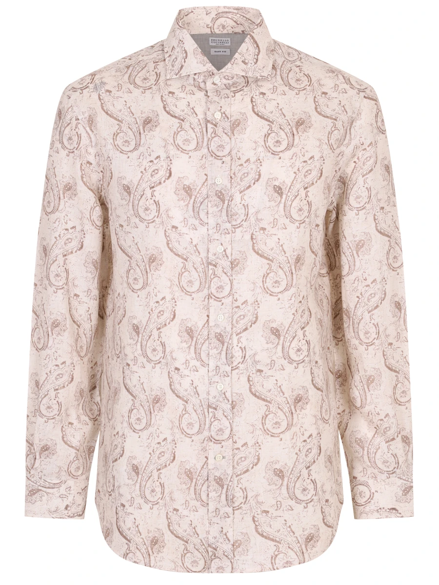 

Рубашка Easy Fit льняная, Белый, MM6880627 C001