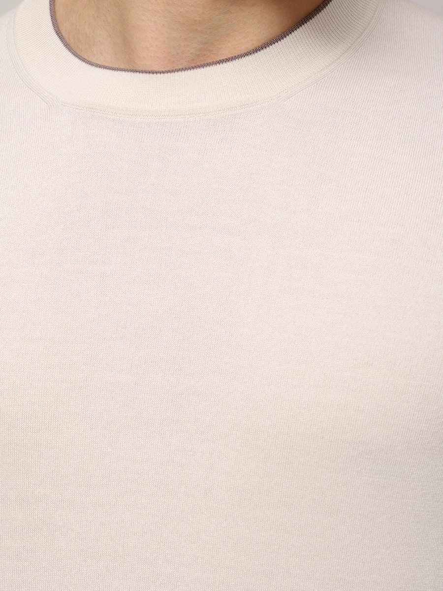 Футболка хлопковая BRUNELLO CUCINELLI M29805200 CXV04 Белый  Фото 5