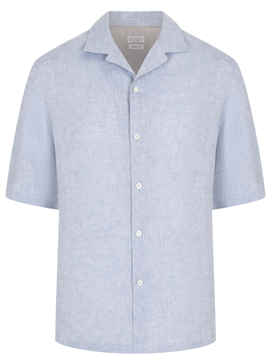 Рубашка Easy Fit льняная BRUNELLO CUCINELLI