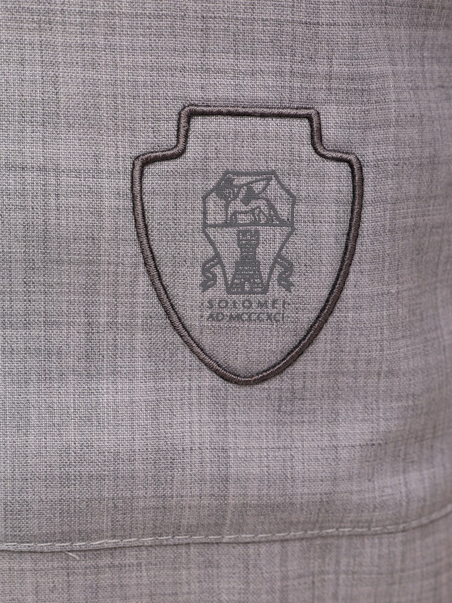 Поло шерстяное BRUNELLO CUCINELLI MM6701301F CPY01 Серый  Фото 6