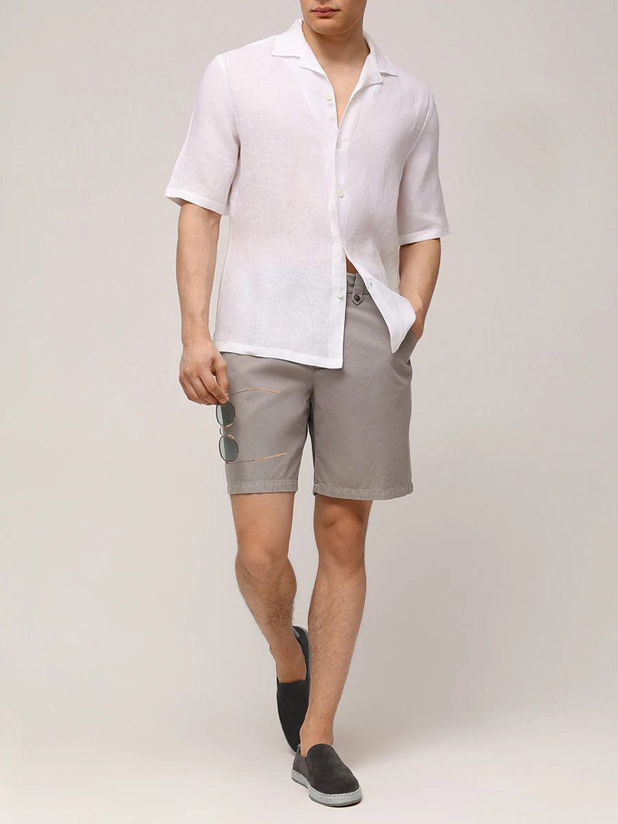 

Рубашка Easy Fit льняная, Белый, MM6840615 C001