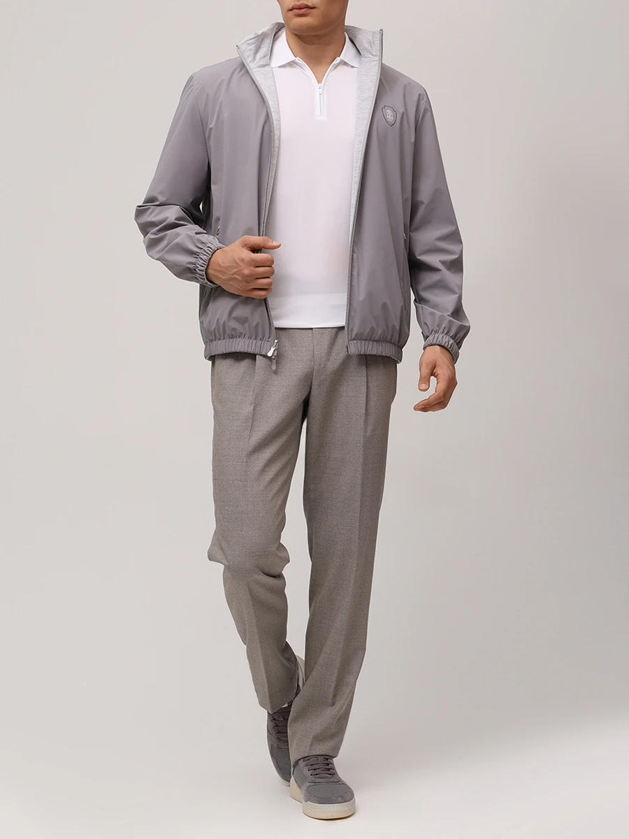 Поло однотонное BRUNELLO CUCINELLI MW8641330F CCS47 Белый  Фото 2