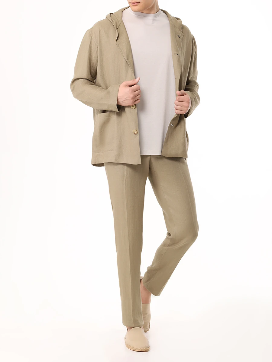 Костюм льняной KITON UMCLUCA/UPN01H0883803001 Бежевый  Фото 2