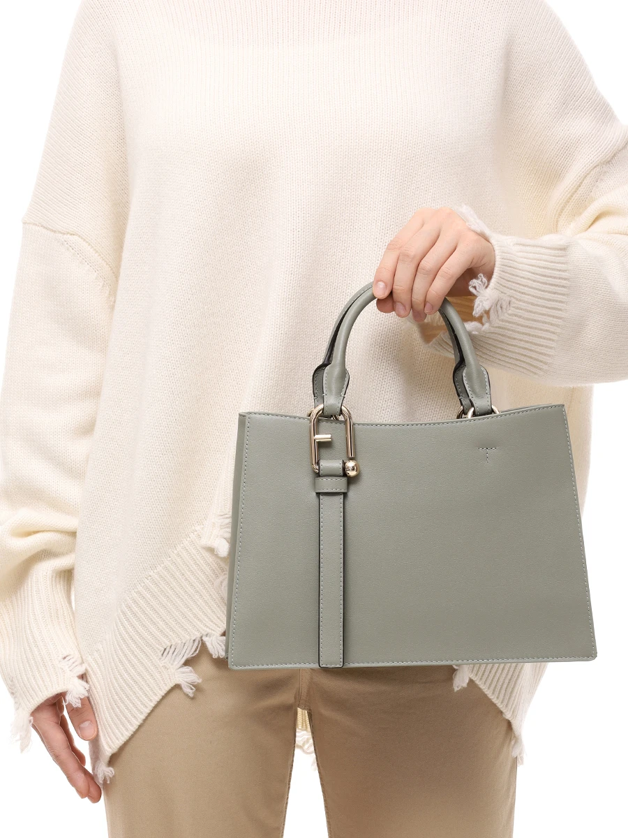 Сумка кожаная Nuvola FURLA WB01336-BX2045-AG700 Зеленый  Фото 2