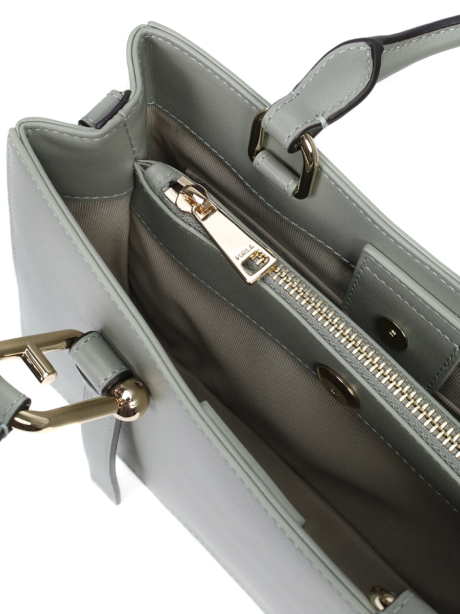 Сумка кожаная Nuvola FURLA WB01336-BX2045-AG700 Зеленый  Фото 4