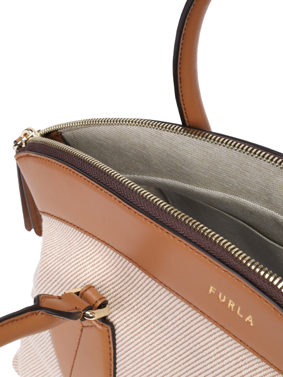 Сумка из текстиля и кожи Erica FURLA WB01464-BX3540-3331S Коричневый  Фото 5