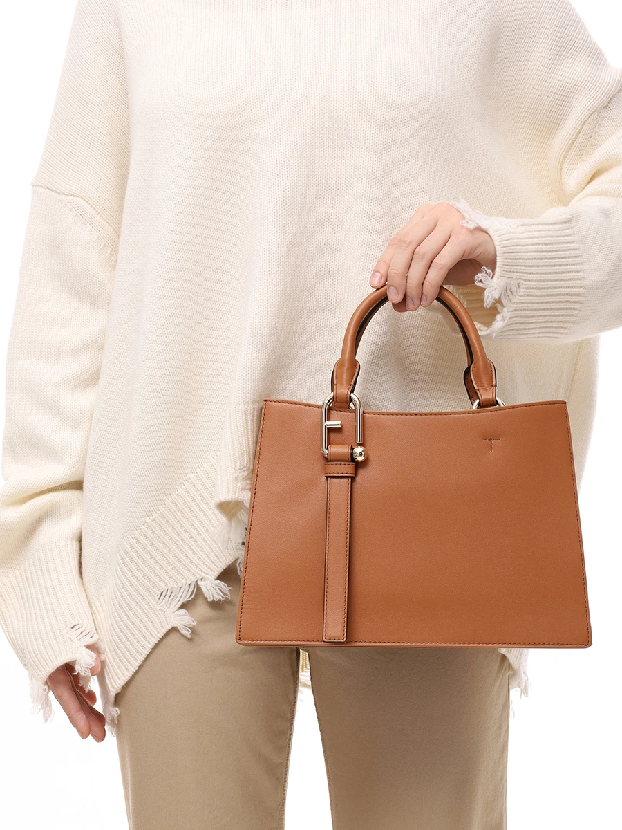 Сумка кожаная Nuvola FURLA WB01336-BX2045-RY000 Коричневый  Фото 2