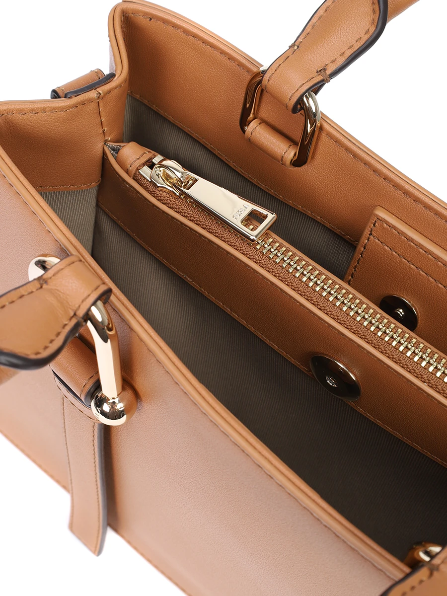 Сумка кожаная Nuvola FURLA WB01336-BX2045-RY000 Коричневый  Фото 4