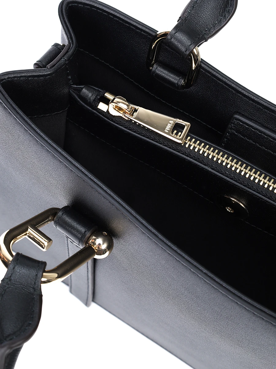 Сумка кожаная Nuvola FURLA WB01336-BX2045-O6000 Черный  Фото 4