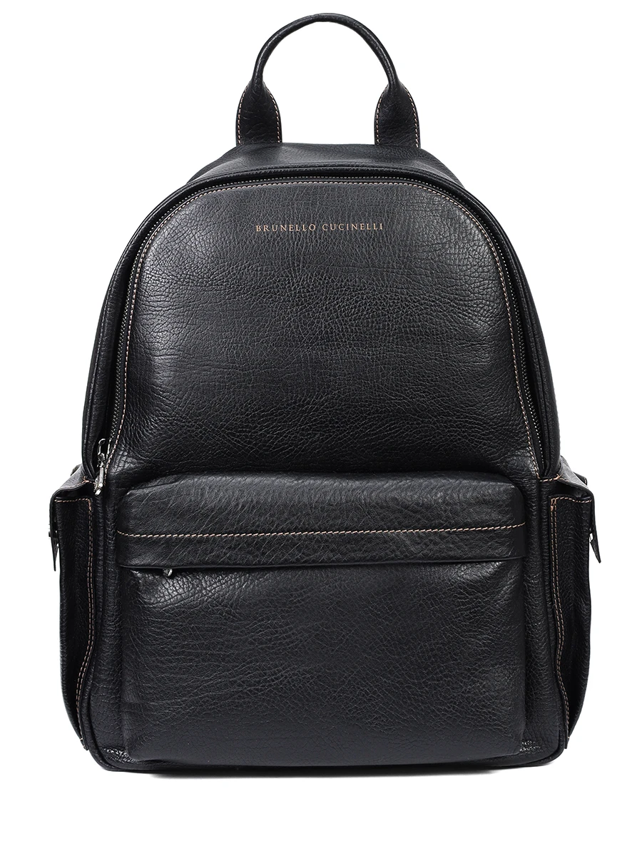 Рюкзак кожаный Travel BRUNELLO CUCINELLI MBZIBU243 C101 Черный 