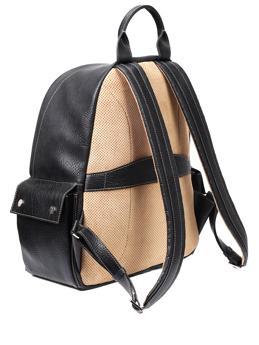 Рюкзак кожаный Travel BRUNELLO CUCINELLI MBZIBU243 C101 Черный  Фото 3