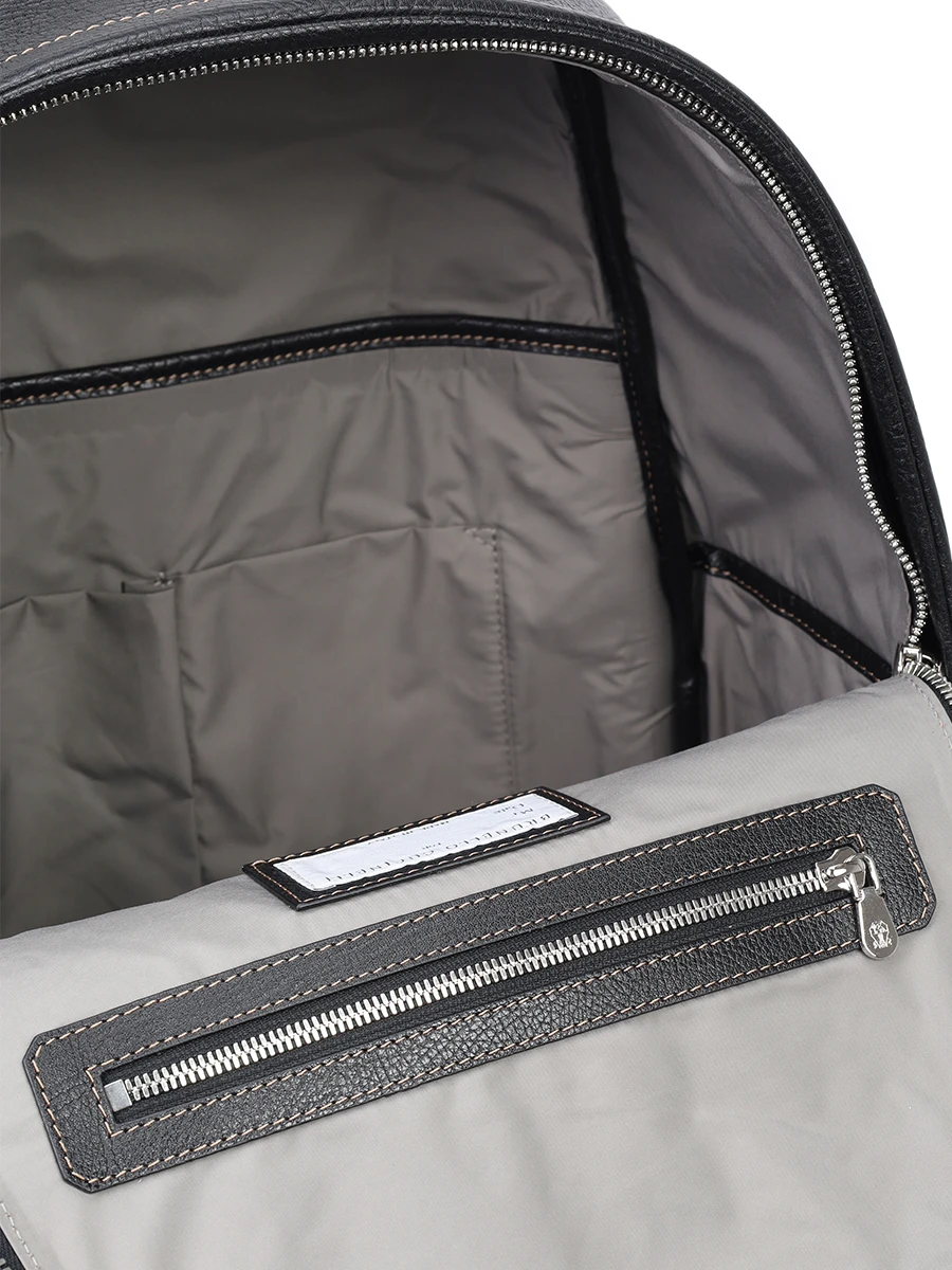 Рюкзак кожаный Travel BRUNELLO CUCINELLI MBZIBU243 C101 Черный  Фото 4