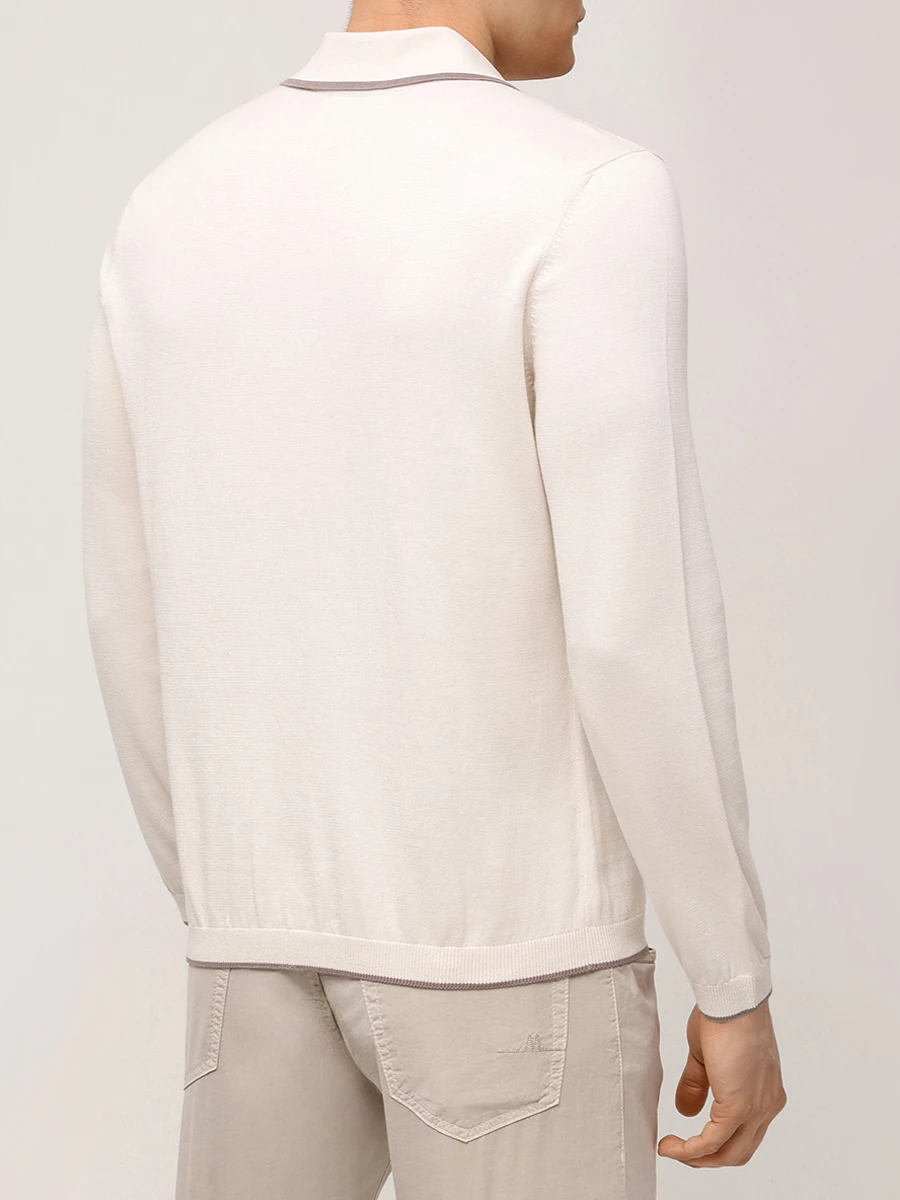 Рубашка хлопковая BRUNELLO CUCINELLI M29203405 CXV04 Бежевый  Фото 3