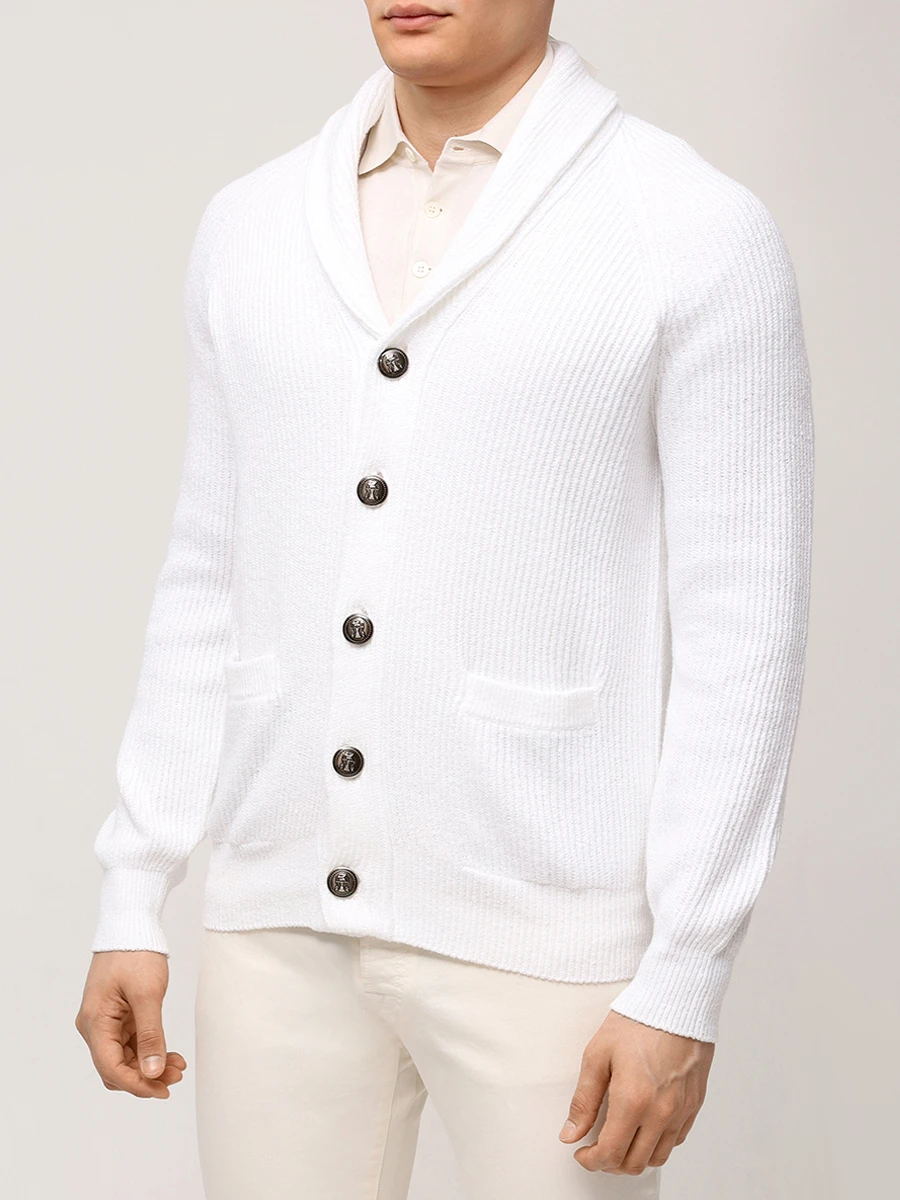 

Кардиган хлопковый, Белый, MNI708606 C2473