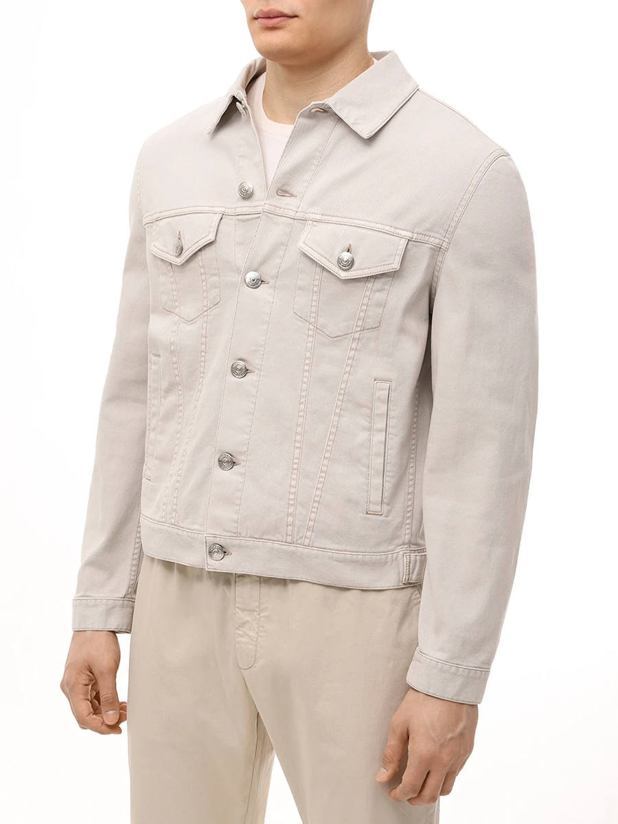 Куртка джинсовая BRUNELLO CUCINELLI M277P6910 C7008 Серый  Фото 4