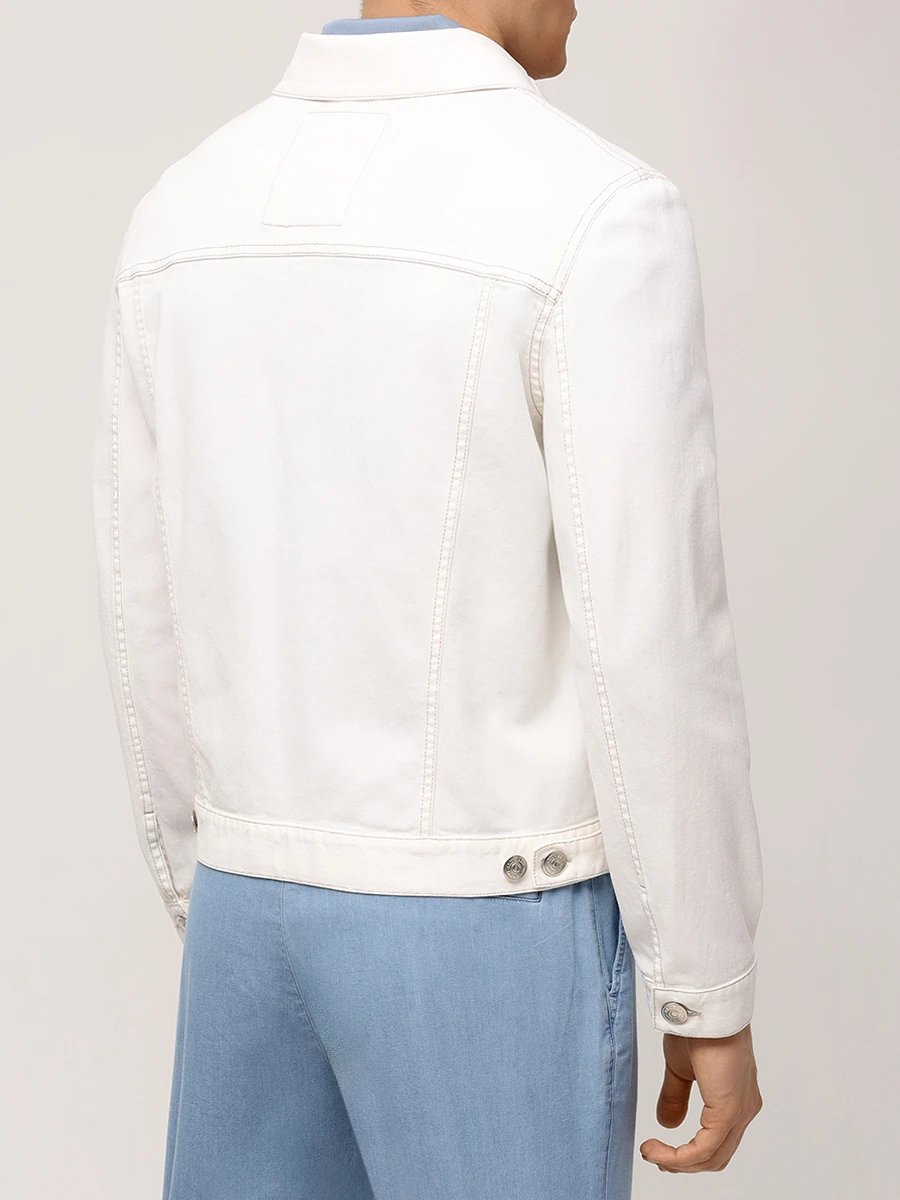 Куртка джинсовая BRUNELLO CUCINELLI M277P6910 C7210 Белый  Фото 3