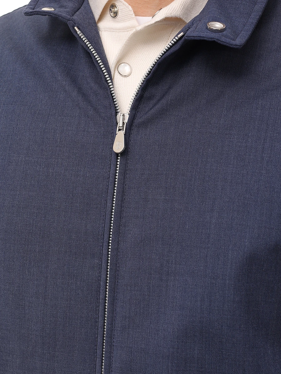 Жилет шерстяной BRUNELLO CUCINELLI MM4506521 CKG58 Синий  Фото 5