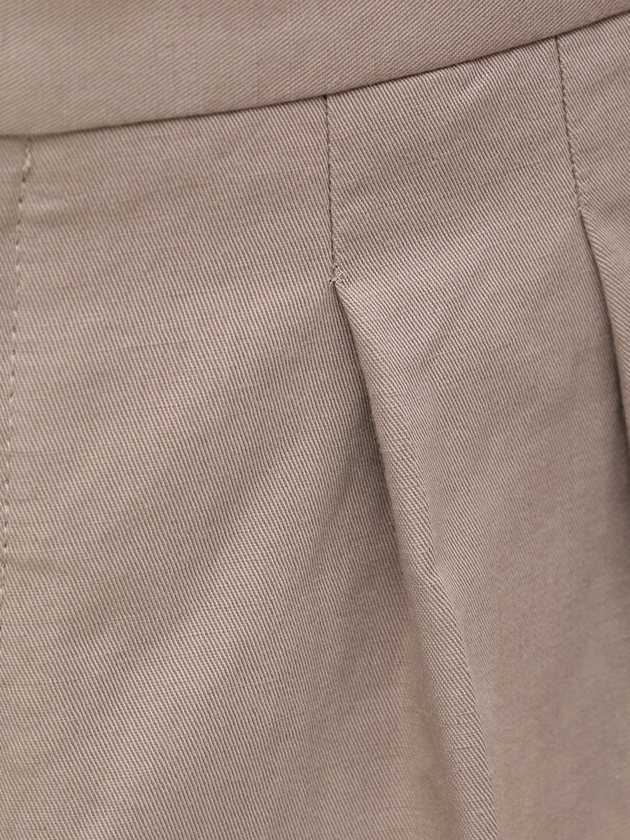 Шорты из хлопка и льна BRUNELLO CUCINELLI MH253U0040 C2455 Серый  Фото 6