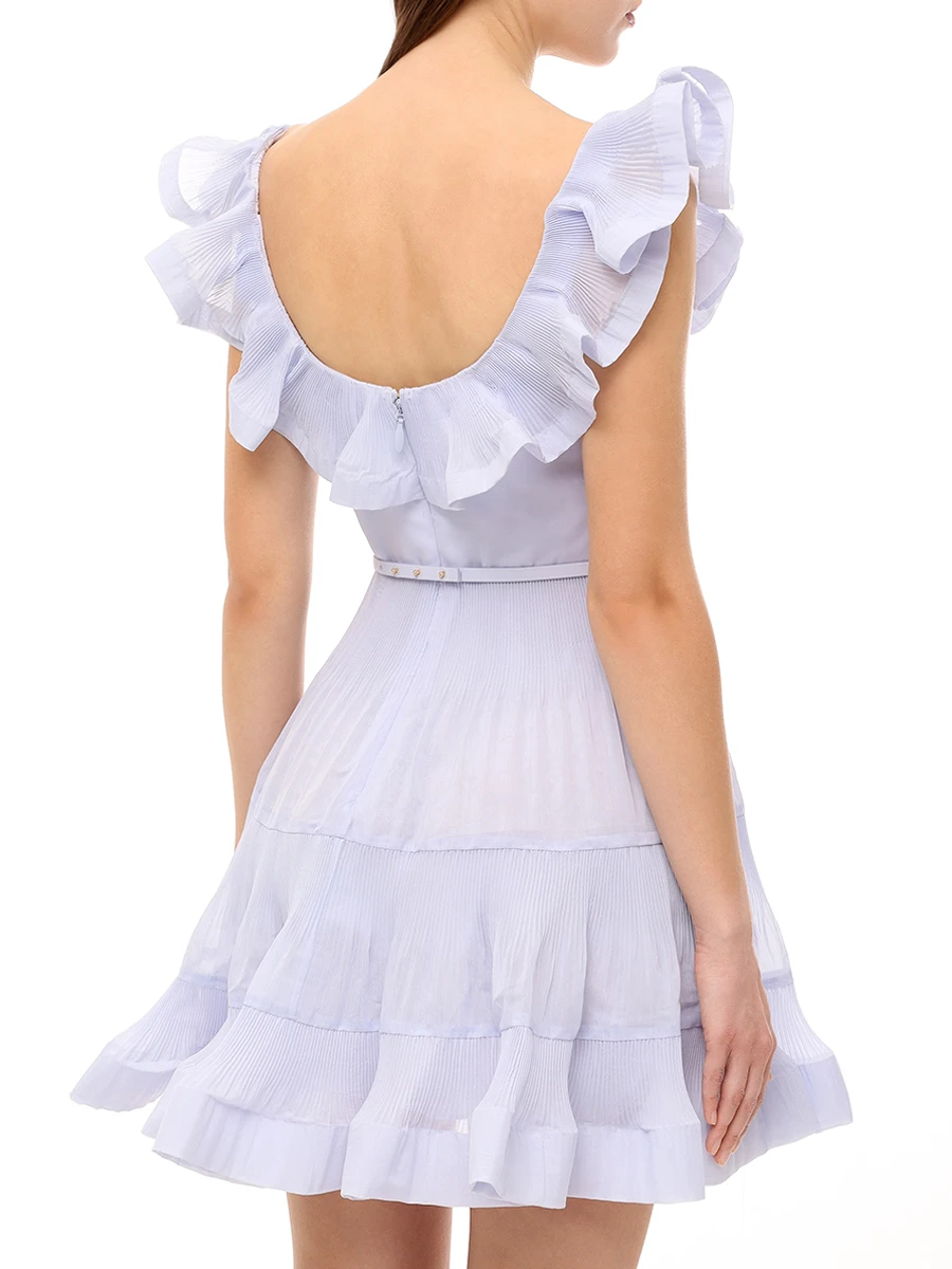 Платье однотонное ZIMMERMANN 2479DR25R Голубой  Фото 3