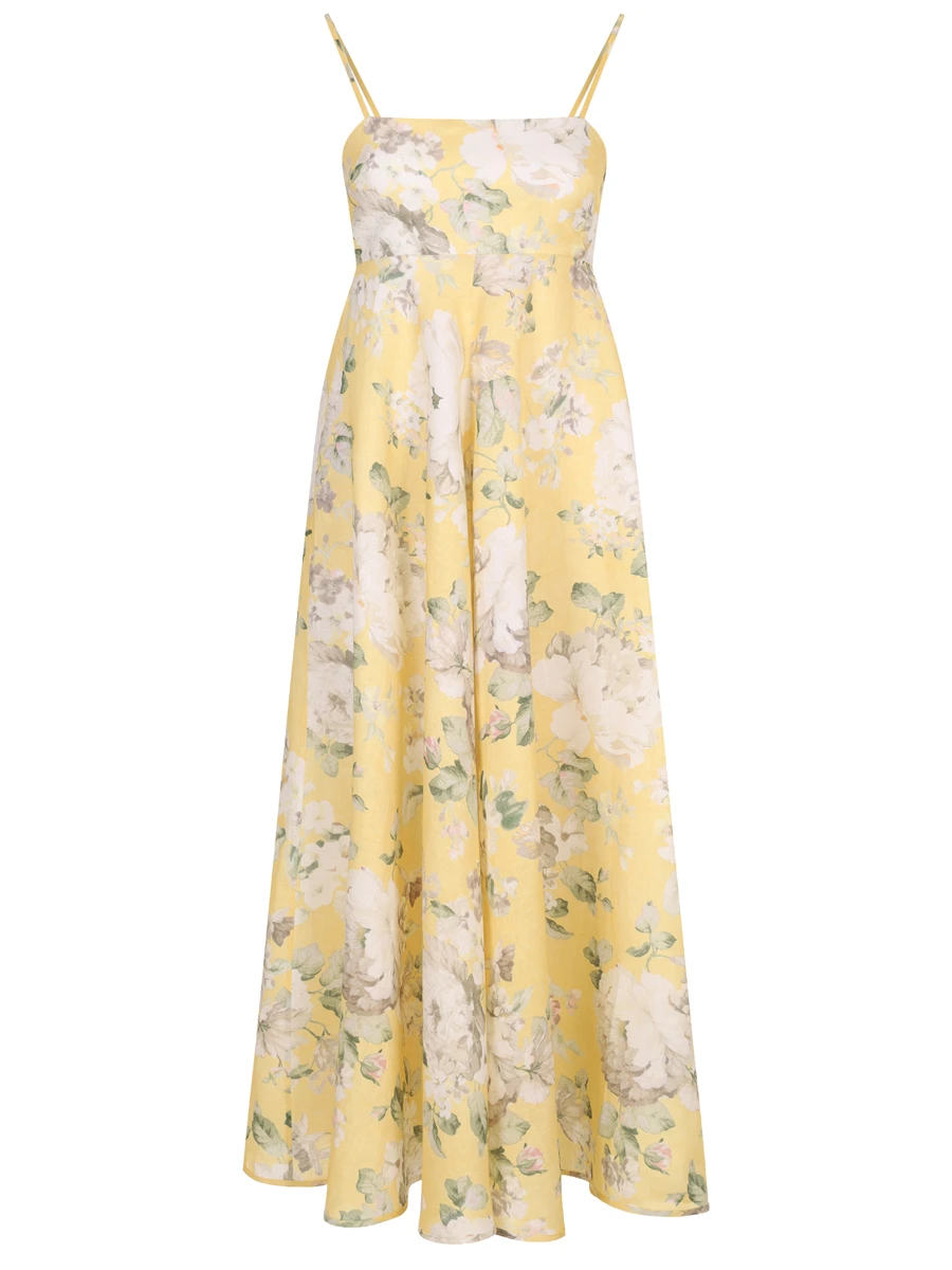 

Платье льняное, Желтый, 3115DRS252