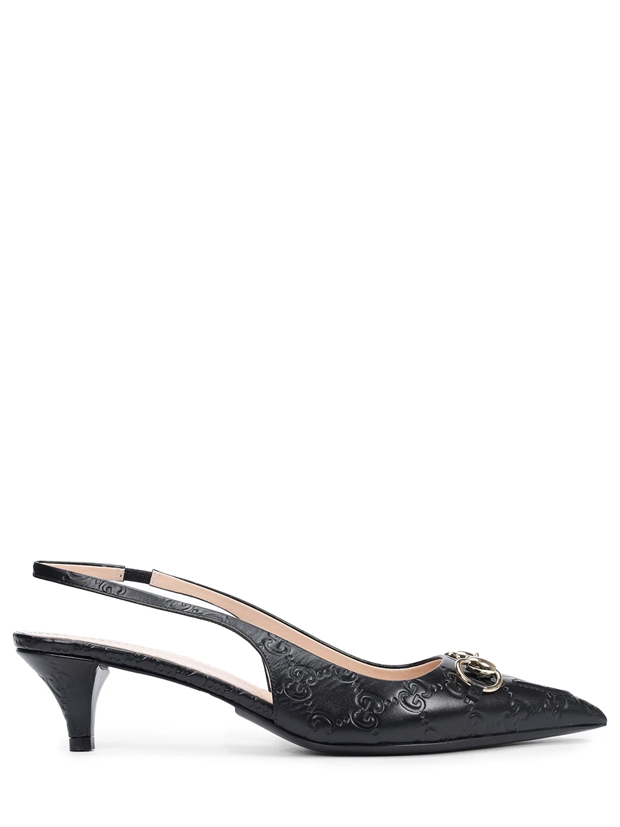 Туфли кожаные GUCCI 782407AAEGJ1000 Черный 