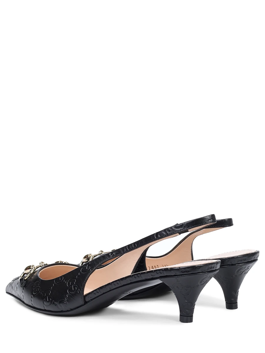 Туфли кожаные GUCCI 782407AAEGJ1000 Черный  Фото 4