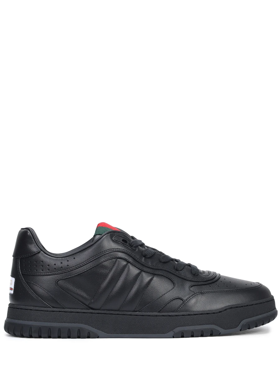 Кеды кожаные Gucci Re-Web GUCCI 786186AADJ91044 Черный 