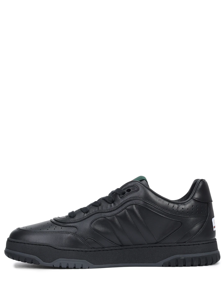 Кеды кожаные Gucci Re-Web GUCCI 786186AADJ91044 Черный  Фото 3